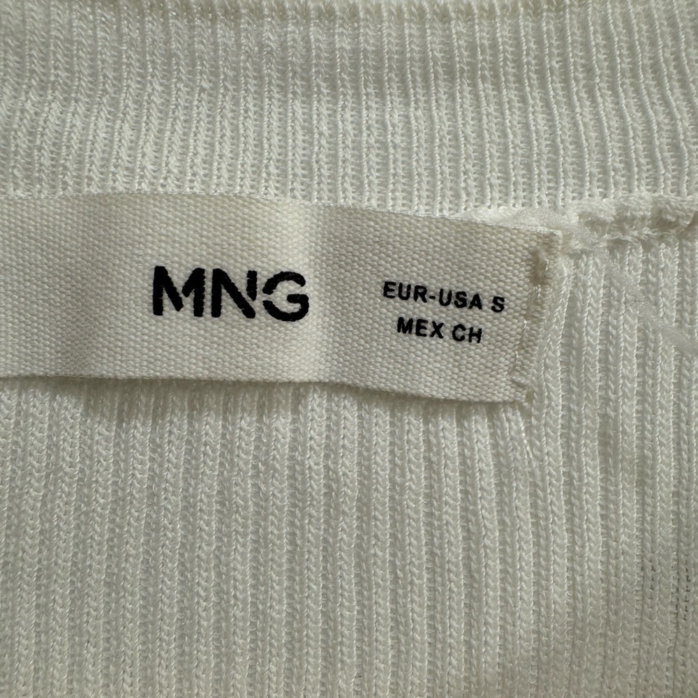 Mango Ivory Ribbed Tank Top - Picture 3 of 4